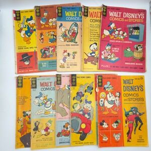 Vintage 1960s Gold Key Walt Disney Comics and Stories Lot of 10 Zoro Mickey